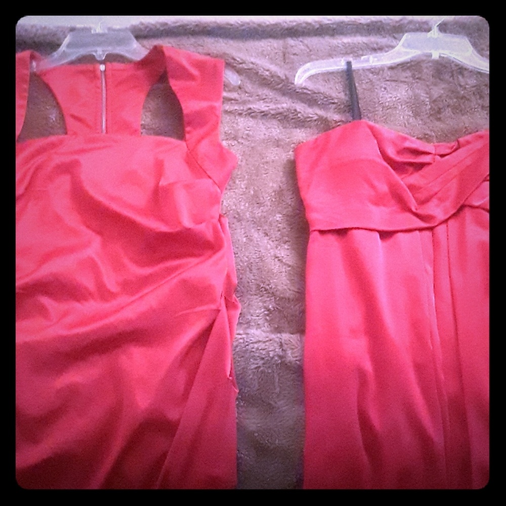 2 Gorgeous Silk Red Dresses